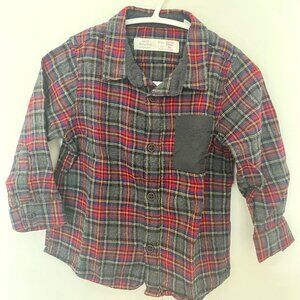 EUC | BOYS PLAID FLANNEL SHIRT